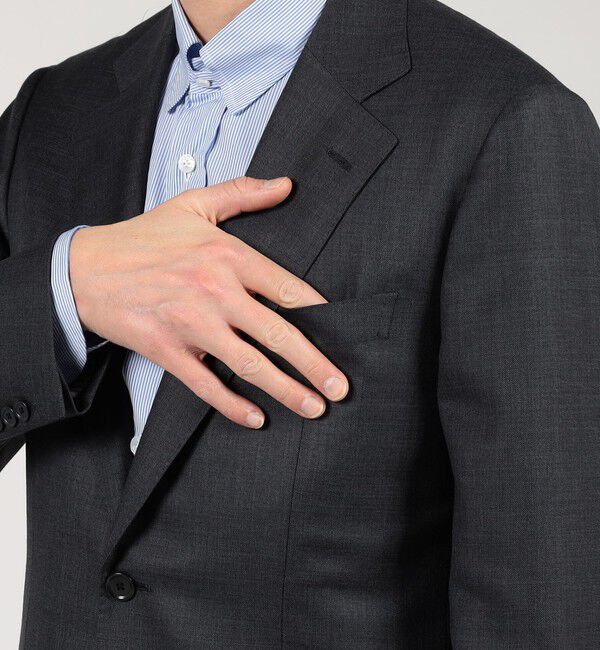 TOMORROWLAND MENS「TRAVELLER ウールシルク シングルブレステッド2Bスーツ E.Zegna」|スーツ|