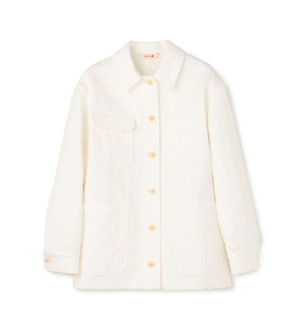 BACCA「コットンリネンジャガード サファリジャケット」|その他|11 ホワイト