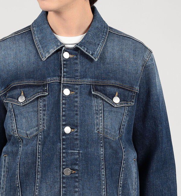 TOMORROWLAND MENS「【別注】PT TORINO ストレッチデニム トラッカージャケット」|ブルゾン・スタジャン|