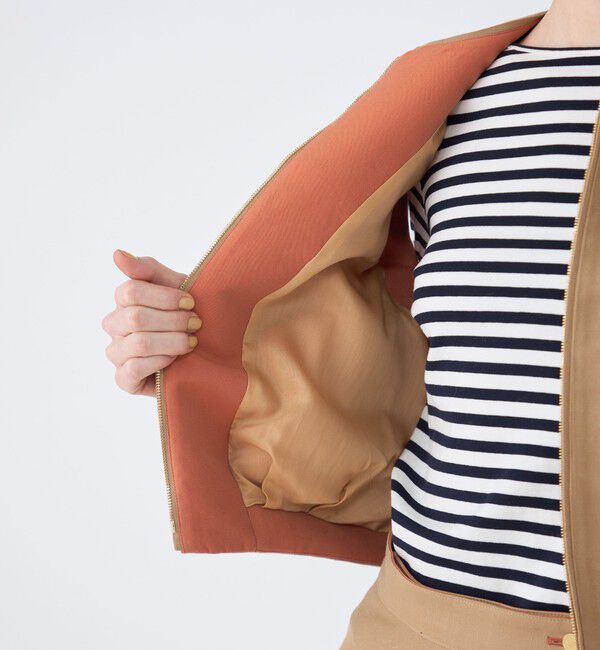 TOMORROWLAND collection「コットンリネンリバー ジップアップジレ」|ベスト・ジレ|