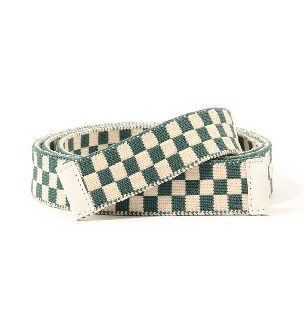 TOMORROWLAND GOODS「 GALERIE VIE MAS CHECKERFLAG ベルト」|ベルト|56 カーキ系