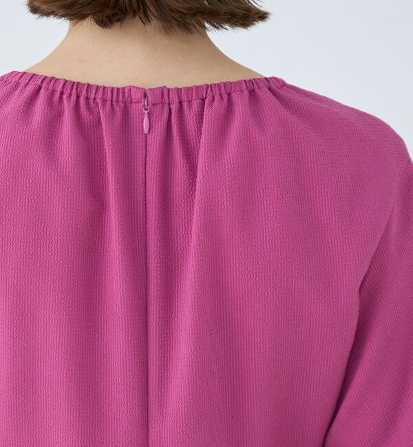 Ballsey「コンパクトサッカー ギャザーVネックワンピース」|ワンピース|