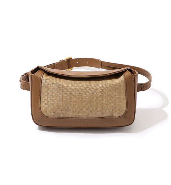 TOMORROWLAND GOODS「L'Avenir レザーコンビ 2way ショルダーバッグ」|ショルダー・メッセンジャー|42 ライトベージュ系