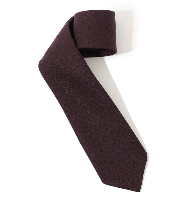 TOMORROWLAND GOODS「TOMORROWLAND ウール ソリッドネクタイ」|ネクタイ・蝶ネクタイ|75 パープル