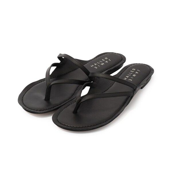 TOMORROWLAND GOODS「JAMIE HALLER The Thong レザートング」|サンダル|19 ブラック