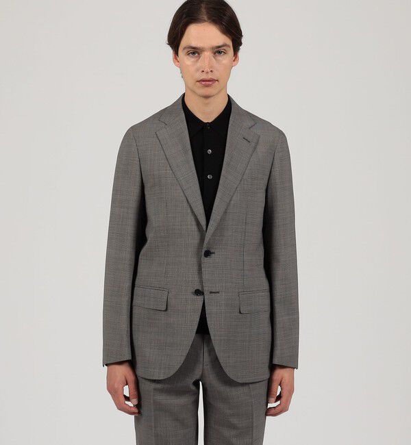 TOMORROWLAND MENS「Super120'sウールポリエステル シングルブレステッド2Bジャケット」|テーラードジャケット|
