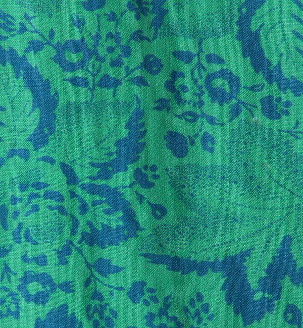 SOULEIADO「リネンプリント ノースリーブワンピース」|ワンピース|