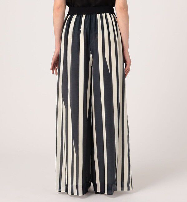 DES PRES「コットンシルクローンストライプ ギャザーワイドパンツ」|その他|