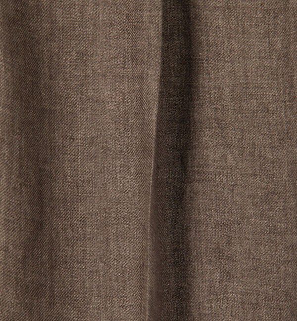 TOMORROWLAND MENS「リネン バックベルト ペグトップスラックス SOLBIATI」|スラックス|