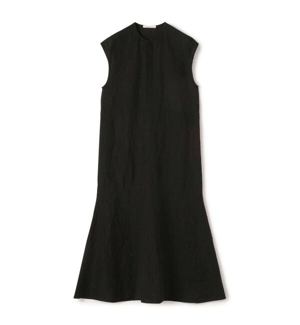 GALERIE VIE「ランダムリネン フレンチスリーブワンピース」|ワンピース|19 ブラック