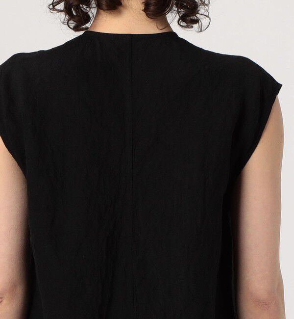 GALERIE VIE「ランダムリネン フレンチスリーブワンピース」|ワンピース|