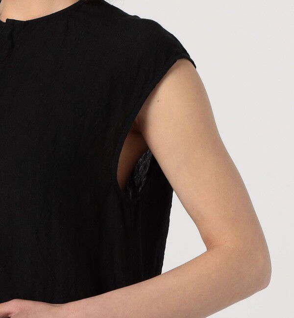 GALERIE VIE「ランダムリネン フレンチスリーブワンピース」|ワンピース|