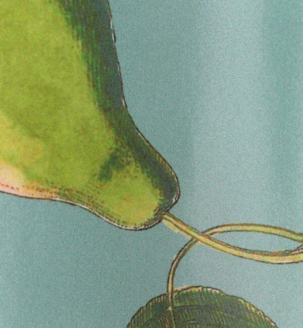 CABaN「シルク Green Showerプリント フレアスカート」|スカート|