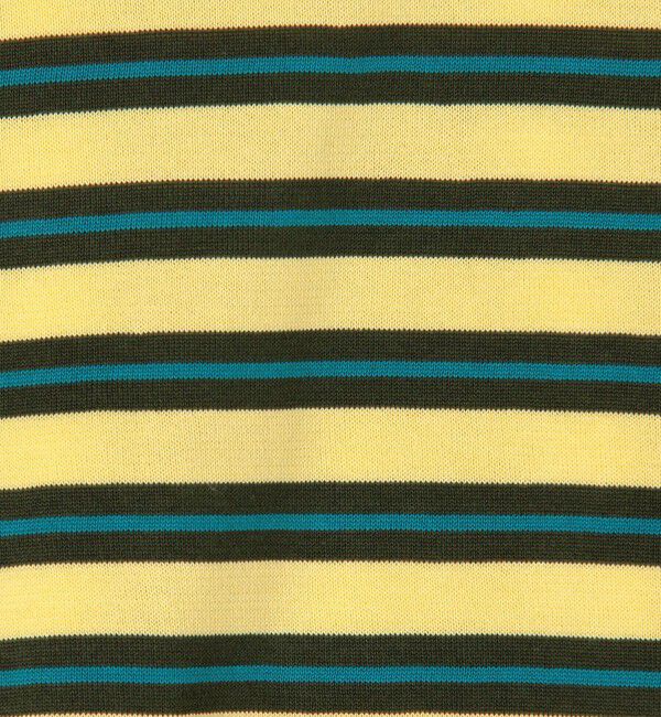 CABaN「コットンストライプ ハーフスリーブプルオーバー」|ニット・セーター|