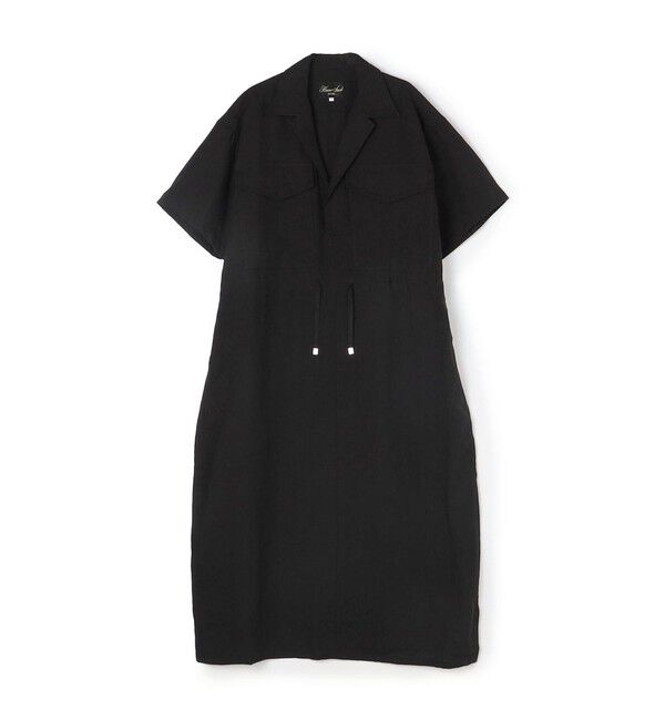 TOMORROWLAND GOODS「【別注】HAVERSACK サファリシャツワンピース」|ワンピース|19 ブラック