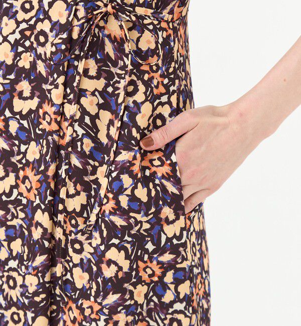 Ballsey「フィールドフラワープリント カシュクールワンピース」|ワンピース|