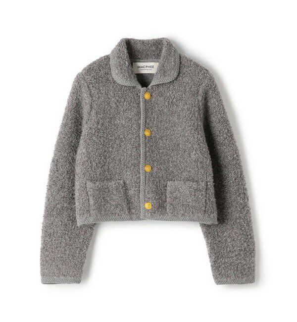 MACPHEE「ムートン ショートジャケット」|カーディガン|