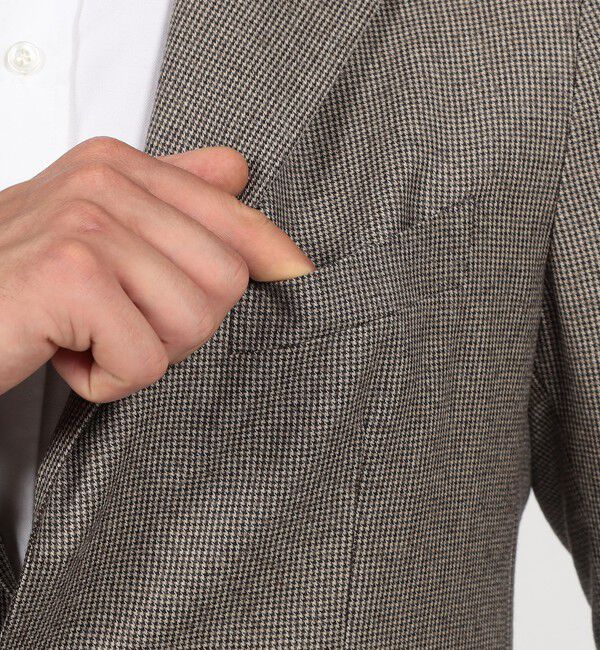 TOMORROWLAND MENS「【別注】TAGLIATORE ウールサキソニーハウンドトゥース シングルブレステッド2Bスーツ」|スーツ|