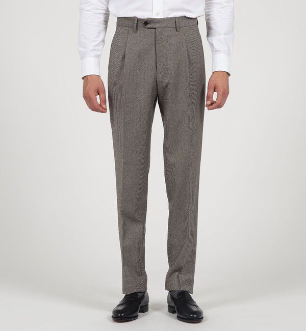 TOMORROWLAND MENS「【別注】TAGLIATORE ウールサキソニーハウンドトゥース シングルブレステッド2Bスーツ」|スーツ|