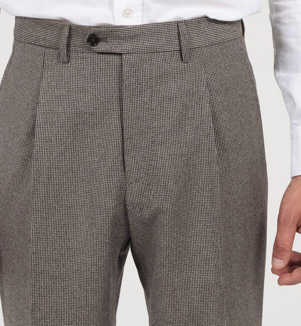 TOMORROWLAND MENS「【別注】TAGLIATORE ウールサキソニーハウンドトゥース シングルブレステッド2Bスーツ」|スーツ|