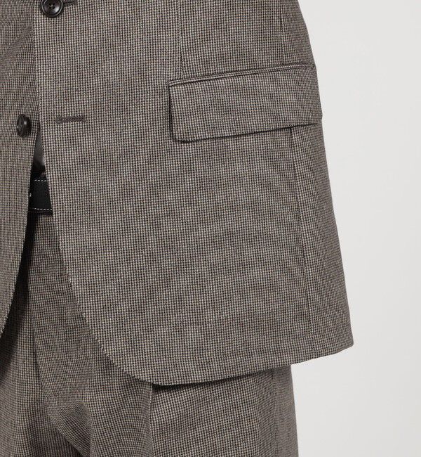 TOMORROWLAND MENS「【別注】TAGLIATORE ウールサキソニーハウンドトゥース シングルブレステッド2Bスーツ」|スーツ|