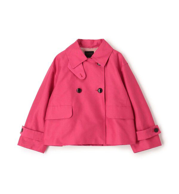 TOMORROWLAND collection「コットンシルクグログラン トラペーズジャケット」|その他|33 ピンク