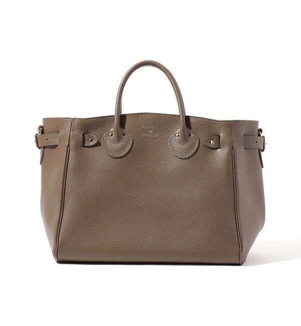 TOMORROWLAND GOODS「YOUNG & OLSEN EMBOSSED LEATHER BELTED バッグ」|トートバッグ|43 トープ