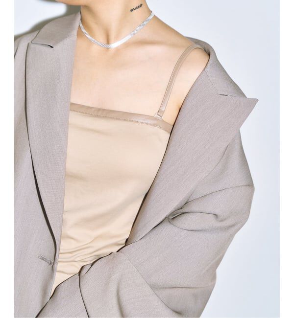  「[THE MOOD]2WAY ベアトップ キャミソール」|インナー|ブラウン