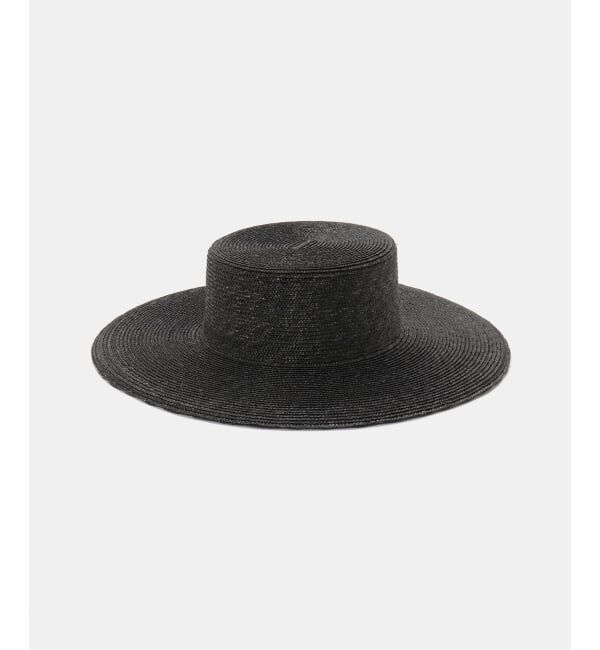  「La Maison de Lyllis ALTO 2261031：ラフィアハット」|ハット|ブラック