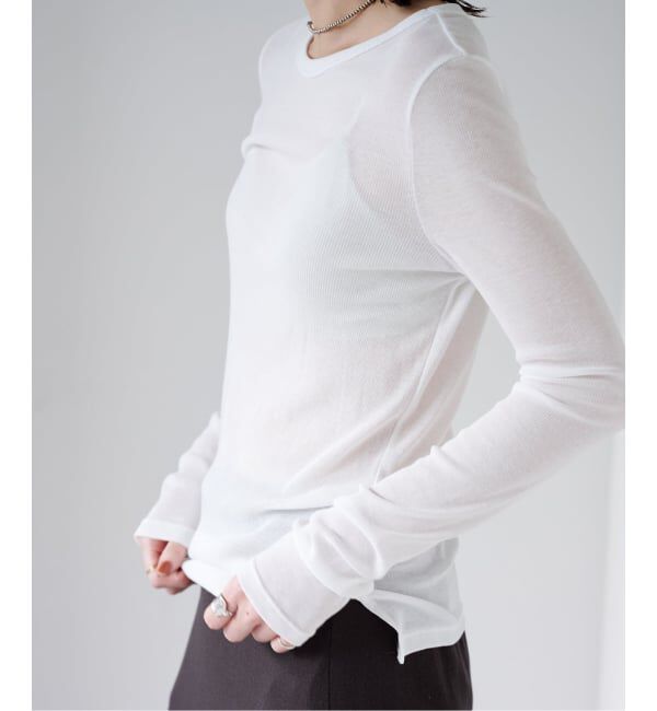 EMILYWEEK「《追加9》パウダリーコットンプルオーバー」|Tシャツ・カットソー|ホワイト