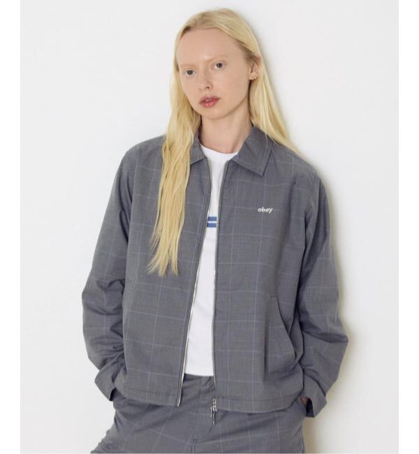 JOINT WORKS「OBEY / オベイ OLIVIA PLAID JACKET」|その他|グレーA