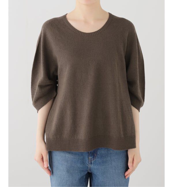 Plage「ギャザースリーブ テントライン プルオーバー」|ニット・セーター|