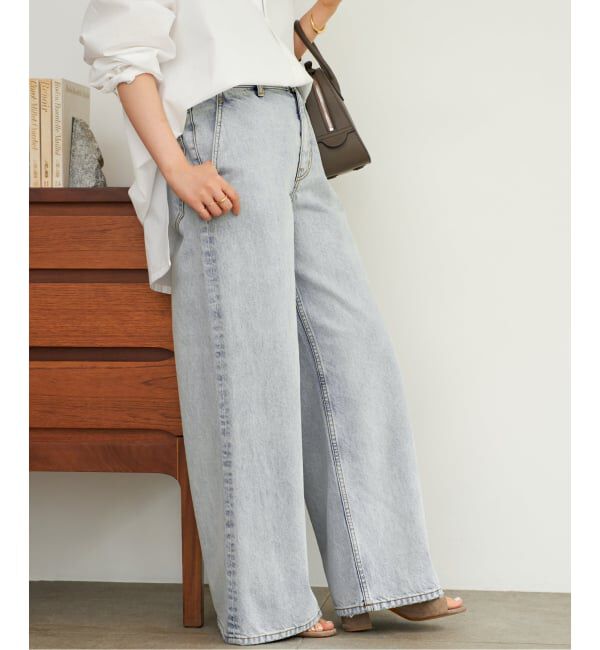 Plage「《追加予約》R&rsquo;IAM straight WIDE デニム」|デニム|ブルー A