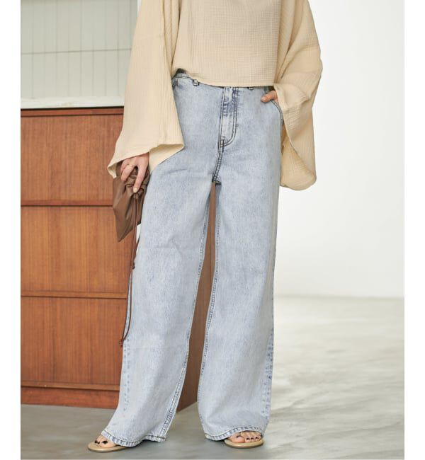 Plage「《追加予約》R&rsquo;IAM straight WIDE デニム」|デニム|