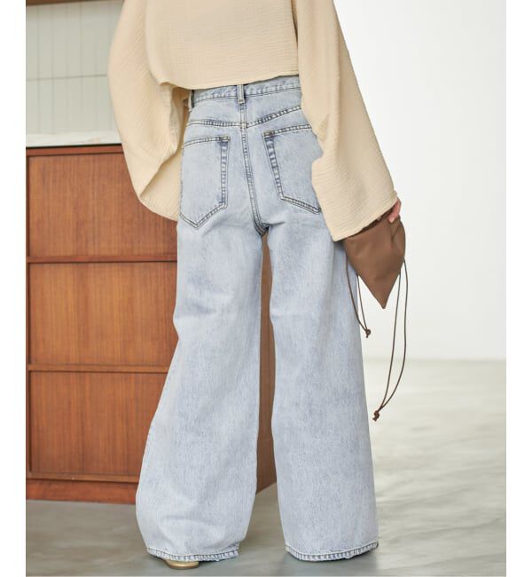 Plage「《追加予約》R&rsquo;IAM straight WIDE デニム」|デニム|