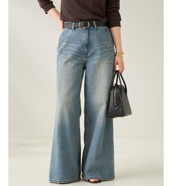 Plage「《追加予約》R&rsquo;IAM straight WIDE デニム」|デニム|