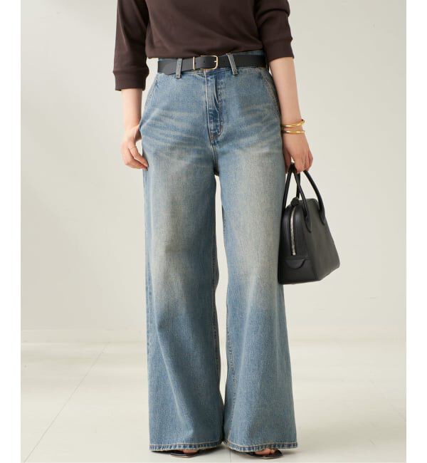 Plage「《追加予約》R&rsquo;IAM straight WIDE デニム」|デニム|