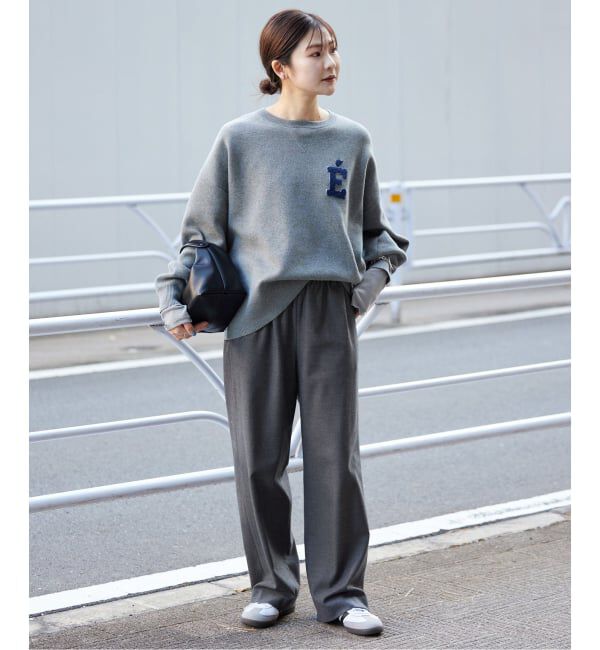 SLOBE IENA「《3サイズ展開/WEB限定/追加》ウール混ドロストイージースラックス」|スラックス|