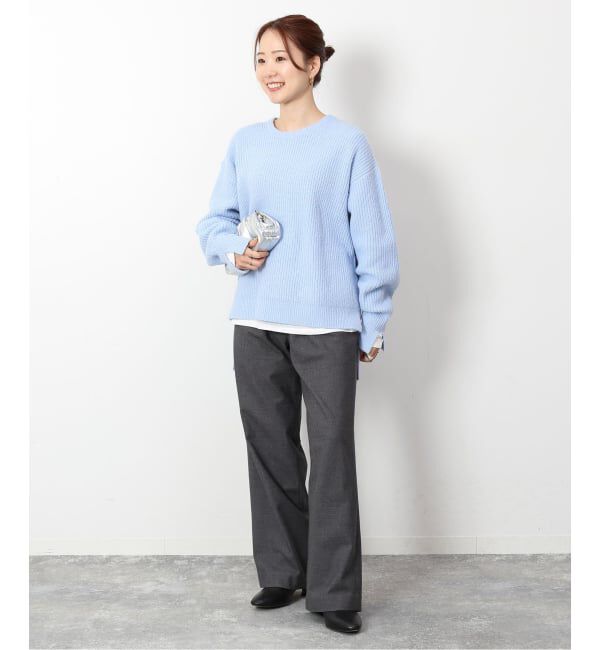 SLOBE IENA「《3サイズ展開/WEB限定/追加》ウール混ドロストイージースラックス」|スラックス|