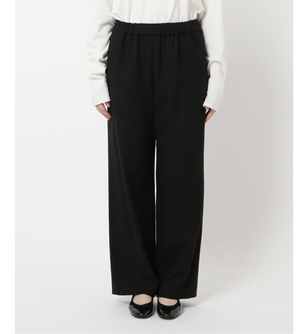 SLOBE IENA「《3サイズ展開/WEB限定/追加》ウール混ドロストイージースラックス」|スラックス|