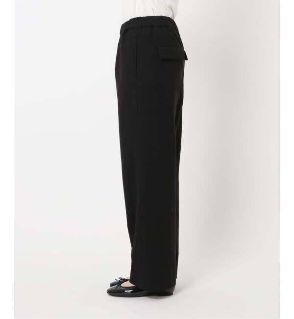 SLOBE IENA「《3サイズ展開/WEB限定/追加》ウール混ドロストイージースラックス」|スラックス|