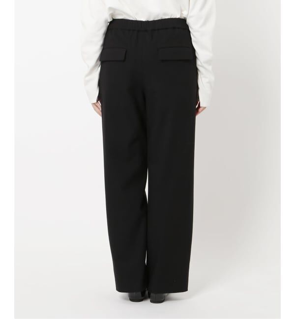 SLOBE IENA「《3サイズ展開/WEB限定/追加》ウール混ドロストイージースラックス」|スラックス|