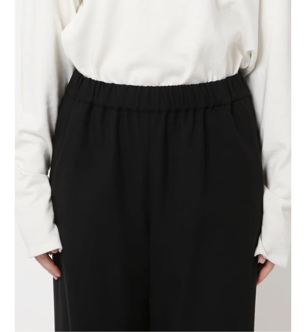 SLOBE IENA「《3サイズ展開/WEB限定/追加》ウール混ドロストイージースラックス」|スラックス|