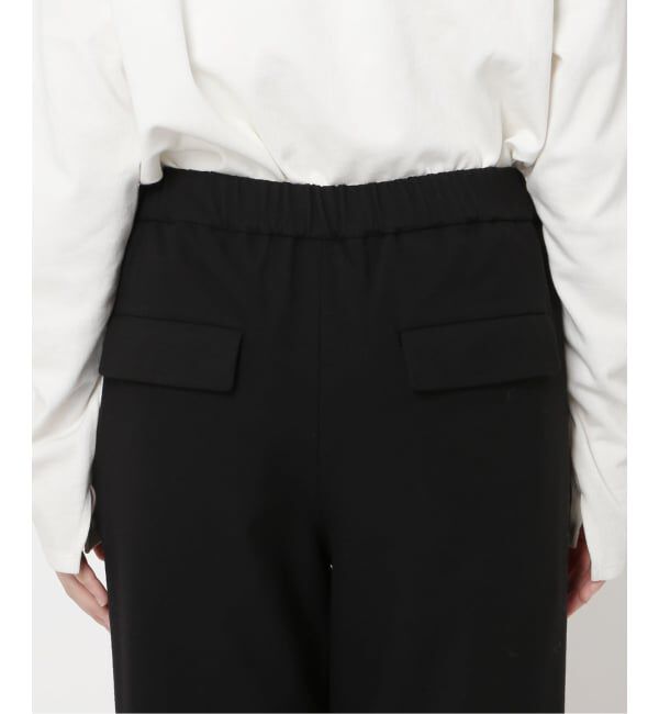 SLOBE IENA「《3サイズ展開/WEB限定/追加》ウール混ドロストイージースラックス」|スラックス|