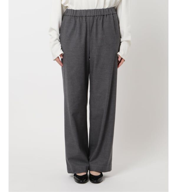 SLOBE IENA「《3サイズ展開/WEB限定/追加》ウール混ドロストイージースラックス」|スラックス|