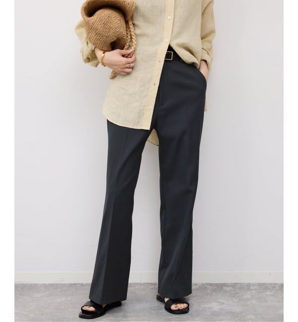 SLOBE IENA「《WEBのみ4サイズ展開/シリーズあり》リネンmixストレッチパンツ」|その他|