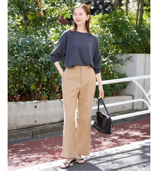 SLOBE IENA「《WEBのみ4サイズ展開/シリーズあり》リネンmixストレッチパンツ」|その他|