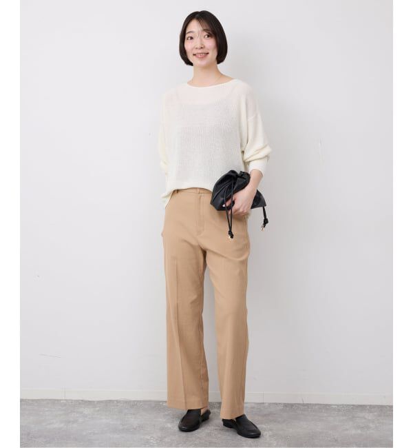 SLOBE IENA「《WEBのみ4サイズ展開/シリーズあり》リネンmixストレッチパンツ」|その他|