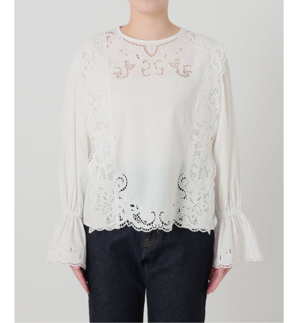 SLOBE IENA「カットワークブラウス」|シャツ・ブラウス|