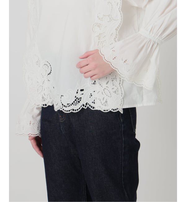 SLOBE IENA「カットワークブラウス」|シャツ・ブラウス|